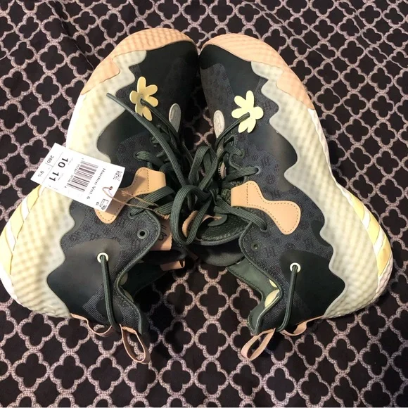 Adidas Mens James Harden Vol. 6 Basketball Shoes Green Oxide GW9032 Sz 10 Floral - Picture 4 of 11